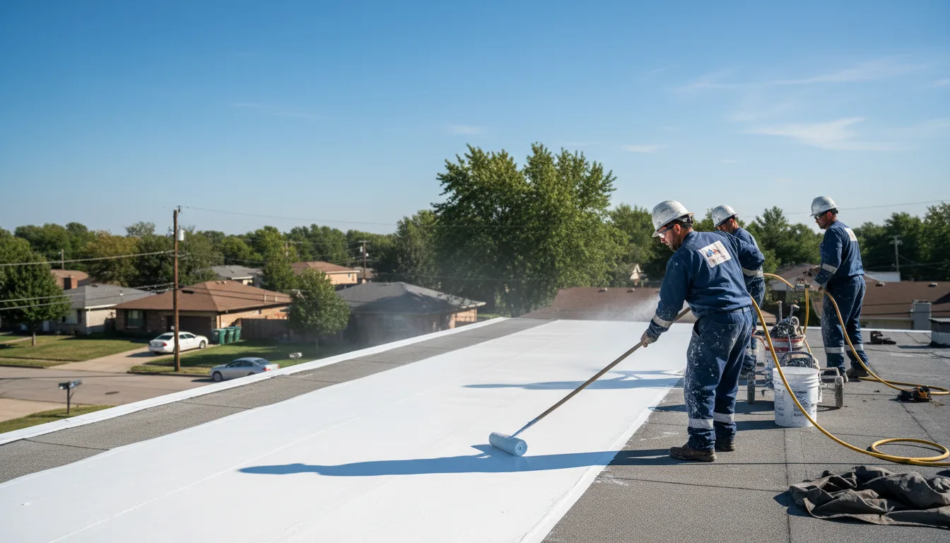Commercial roof coating in Hewitt, MN near me